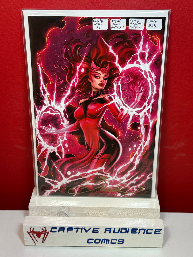 Scarlet Witch #1 - Comic Kingdom Signed Dawn McTeigue Virgin - NM+