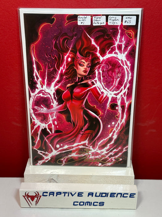Scarlet Witch #1 - Comic Kingdom Signed Dawn McTeigue Virgin - NM+