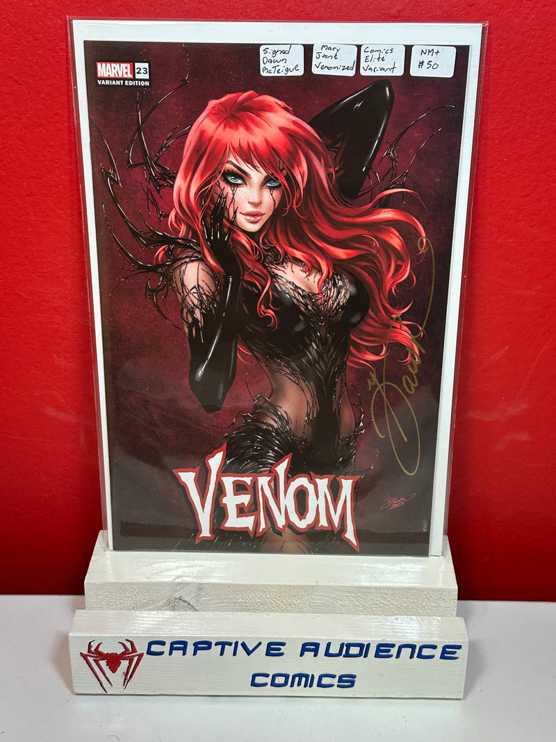 Venom, Vol. 5 #23 - Comics Elite Signed Dawn McTeigue Mary Jane Venomized Variant - NM+