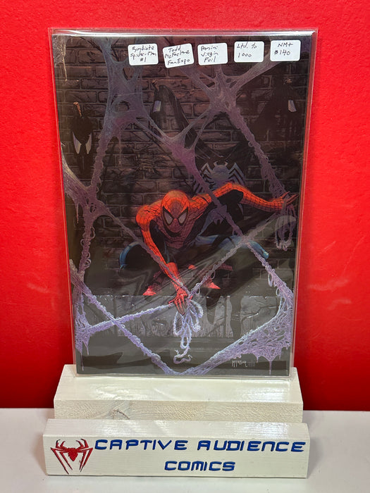 Symbiote Spider-Man #1 - Todd McFarlane Fan Expo Panini Virgin Foil Ltd 1000 - NM+