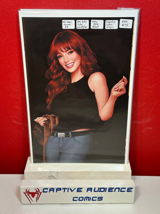 All-New Venom #5 - JTC Mary Jane Black Negative Space Virgin - NM+