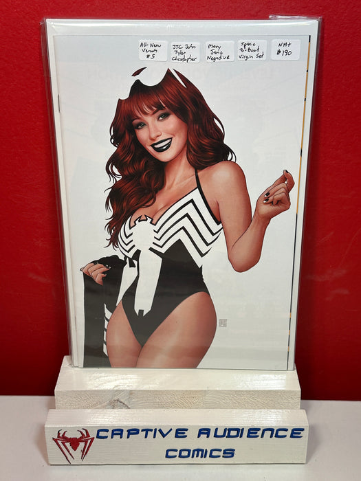 All-New Venom #5 - JTC Mary Jane 3 Book Negative Space Virgin Set - NM+