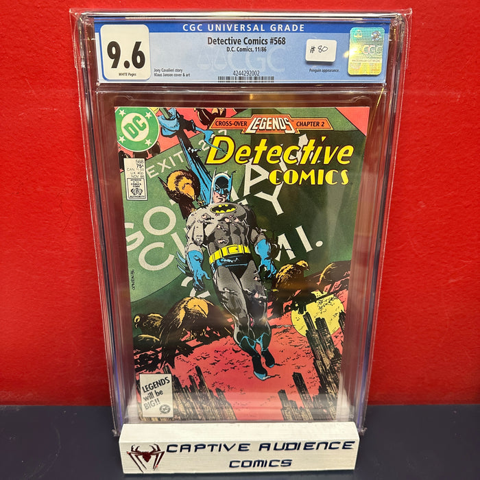 Detective Comics, Vol. 1 #568 - CGC 9.6