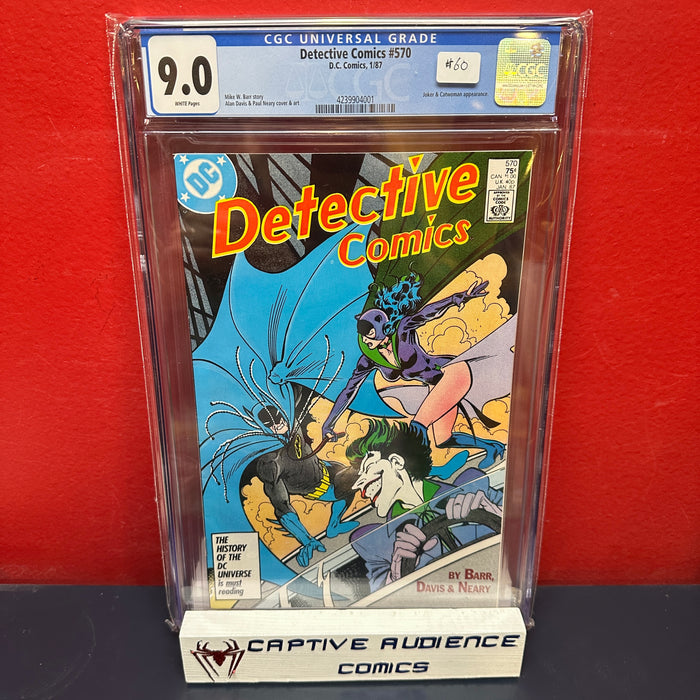 Detective Comics #570 - CGC 9.0