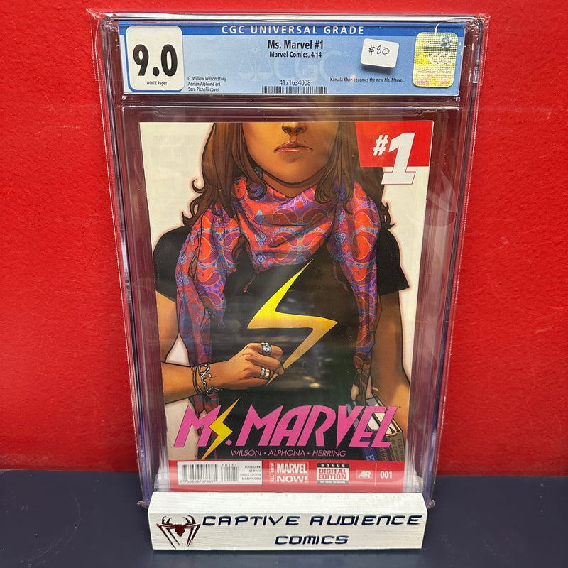 Ms. Marvel, Vol. 3 #1 - Kamala Khan Becomes Ms. Marvel - CGC 9.0