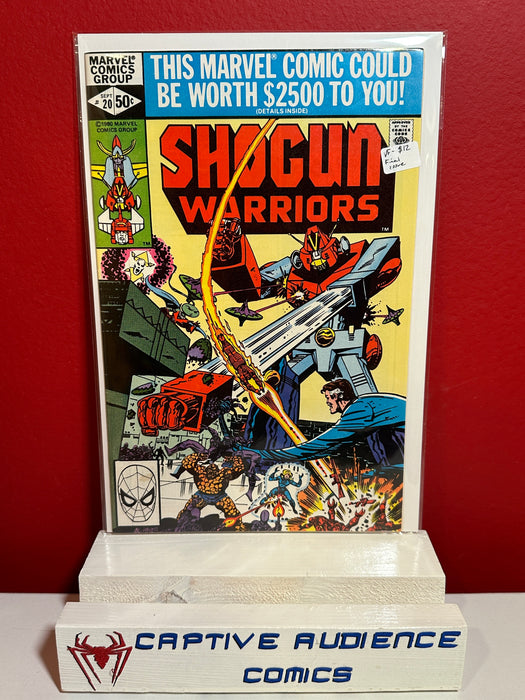 Shogun Warriors #20 - Final Issue - VF-