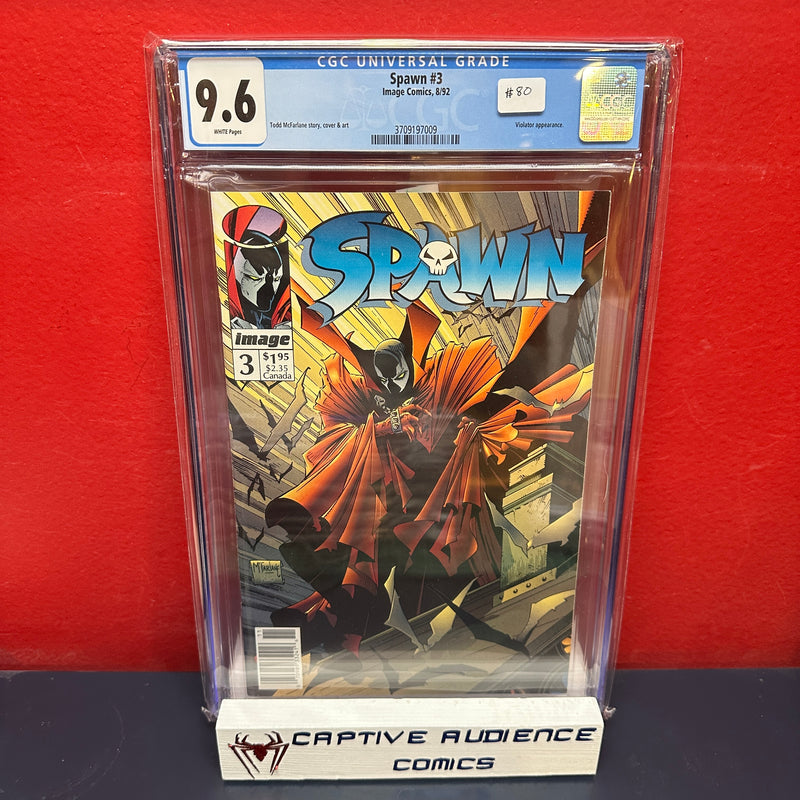 Spawn #3 - Newsstand Variant - CGC 9.6