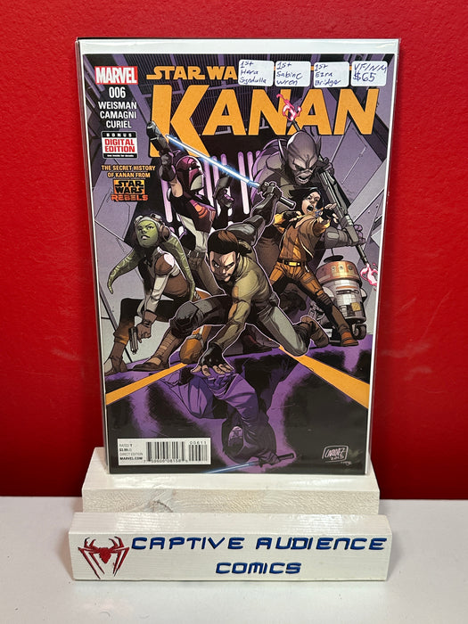 Star Wars: Kanan: The Last Padawan #6 - 1st Hera Syndulla, Sabine Wren & Ezra Bridger- VF/NM
