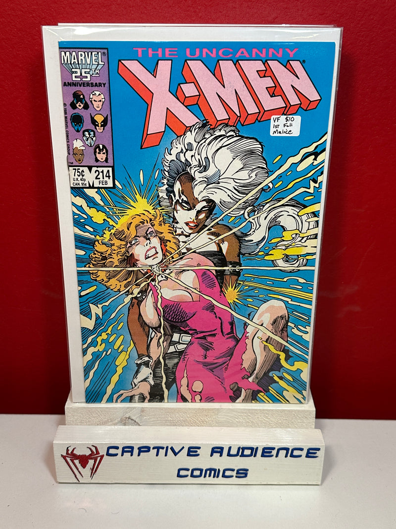 Uncanny X-Men, Vol. 1 #214 - 1st Full Malice - VF