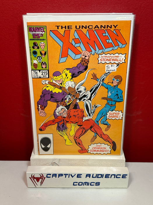 Uncanny X-Men, Vol. 1 #215 - 1st Stonewall - VF-