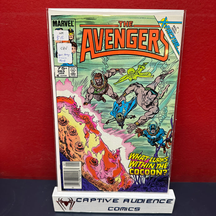 Avengers, The Vol. 1 #263 - CPV - Jean Grey Cocuan Found - NM