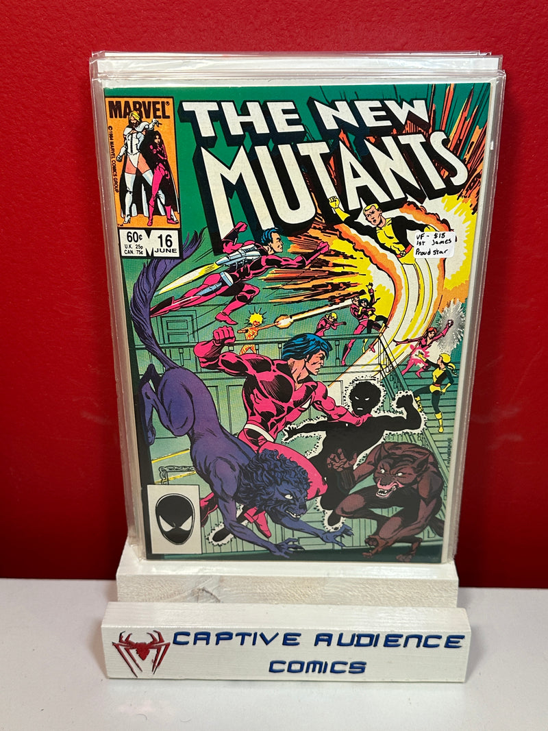 New Mutants, Vol. 1 #16 - 1st James Proud Star - VF-
