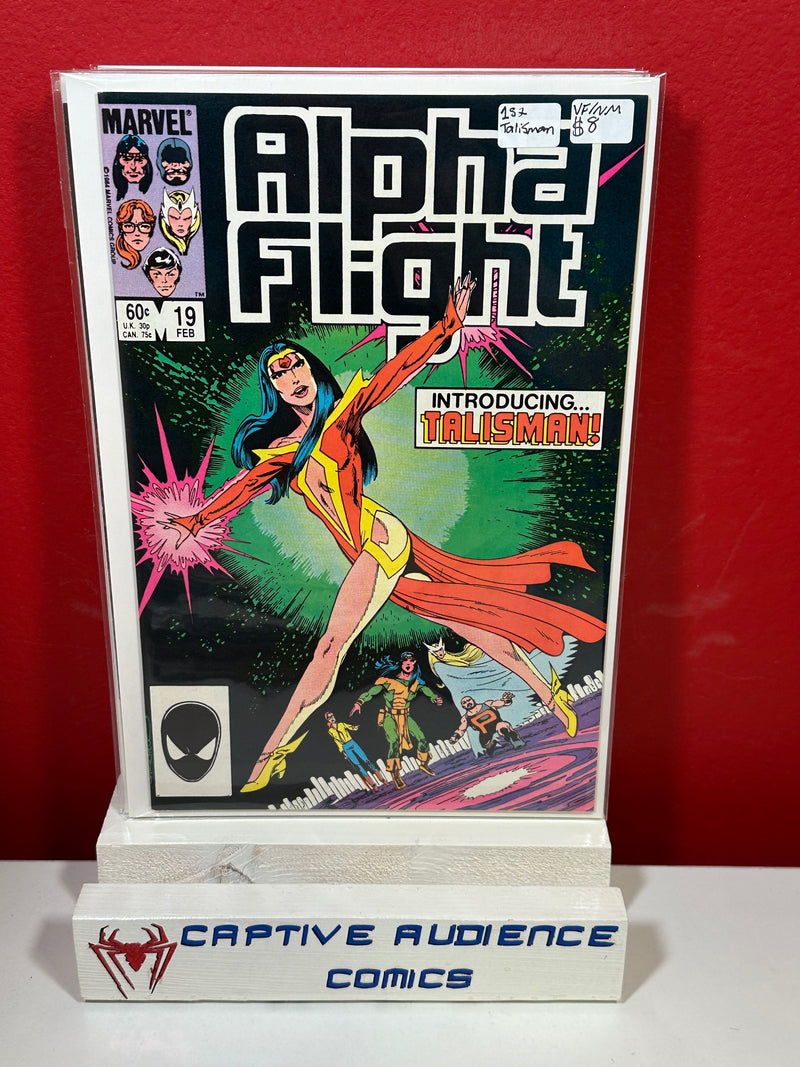 Alpha Flight, Vol. 1 #19 - Newsstand - 1st Talisman - VF/NM