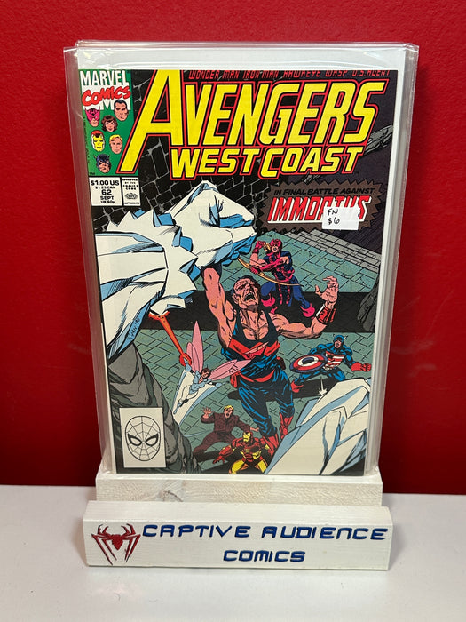 West Coast Avengers, The Vol. 2 #62 - FN