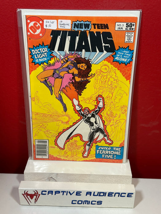 New Teen Titans, The Vol. 1 #3 - 1st Fearsome Five - FN/VF