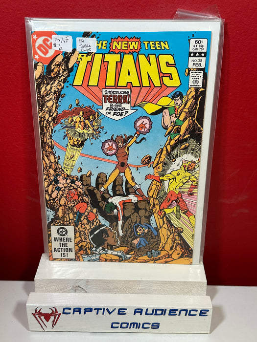 New Teen Titans, The Vol. 1 #28 - 1st Terra Cover - FN/VF