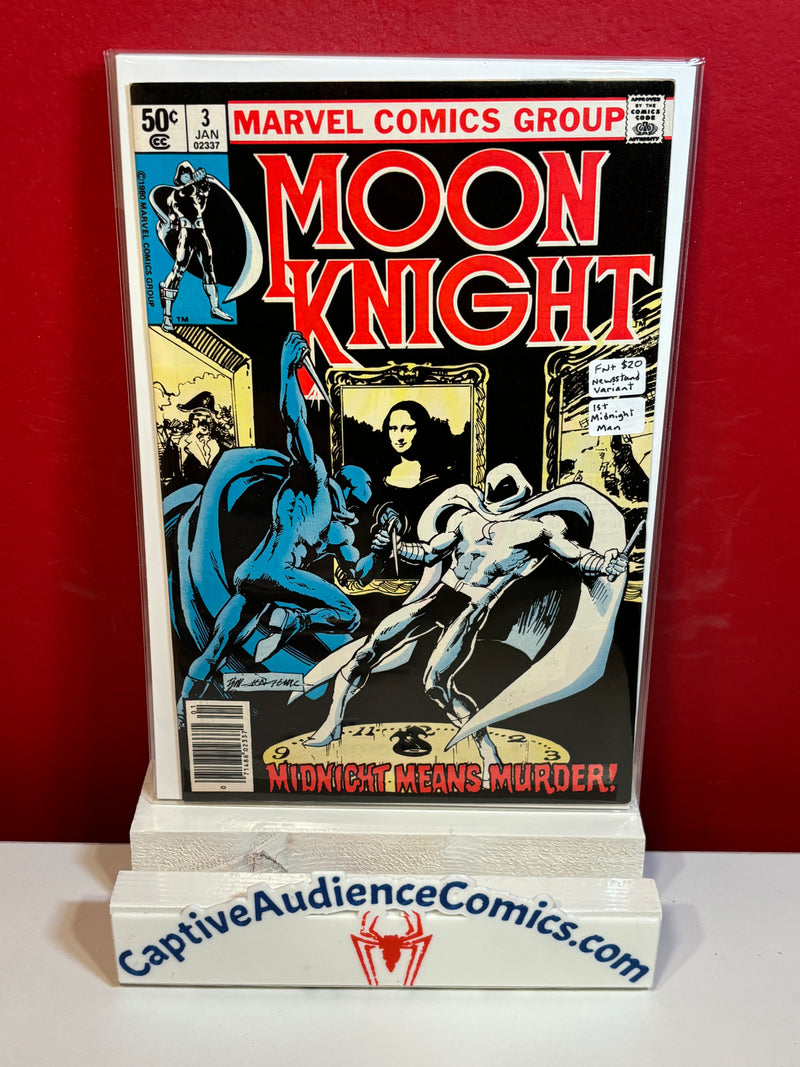 Moon Knight, Vol. 1 #3 - 1st Midnight Man Newsstand Edition - FN+