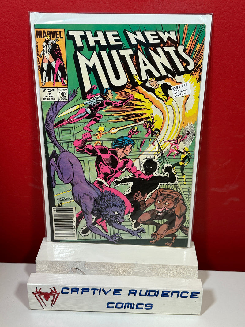 New Mutants, Vol. 1 #16 - CPV - 1st James Proudstar - VG/FN