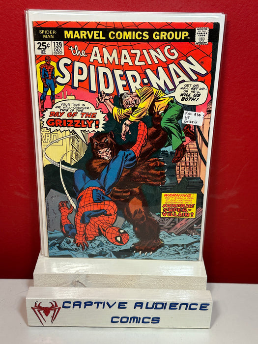Amazing Spider-Man, The Vol. 1 #139 - 1st Grizzly - FN+