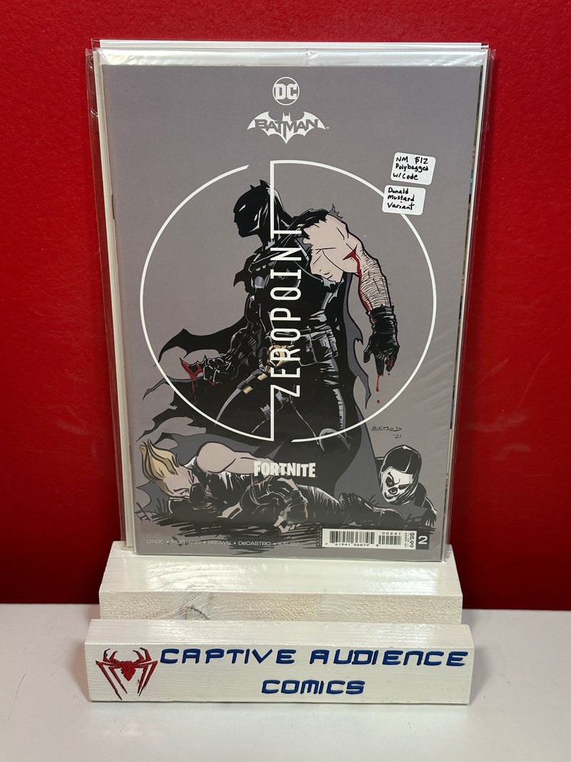 Batman / Fortnite: Zero Point #2 - Polybagged w/ Code - Donald Mustard Variant - NM