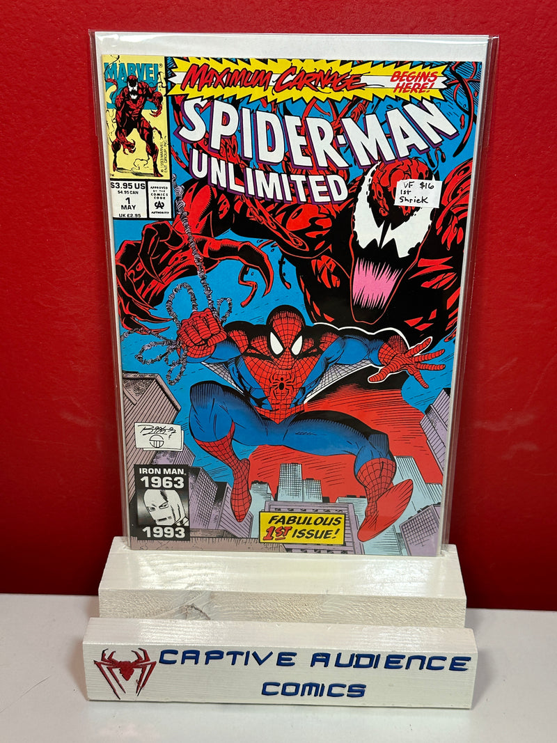 Spider-Man Unlimited, Vol. 1 #1 - 1st Shriek - VF