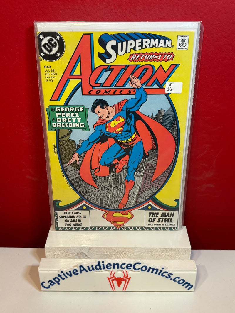 Action Comics, Vol. 1 #643 - VF-