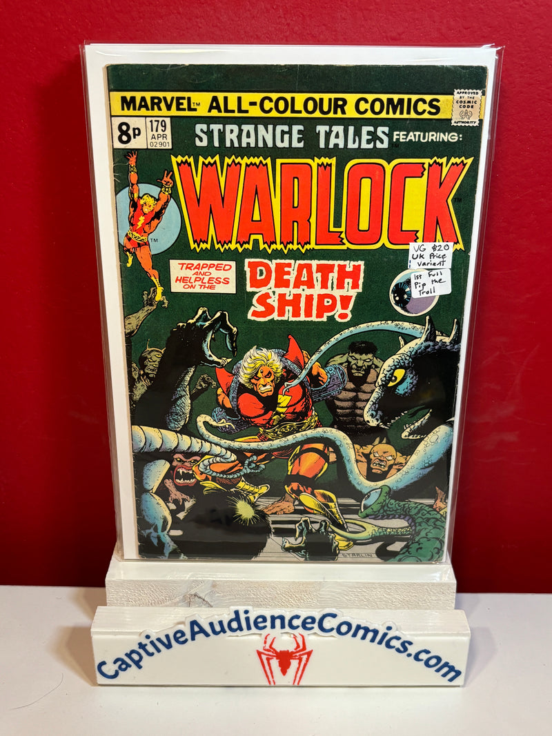 Strange Tales Vol. 1 #179 - UK Price Variant 1st Full Pip the Troll - VG