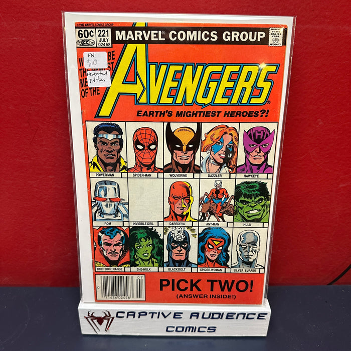 Avengers, The Vol. 1 #221 - Newsstand Edition - FN