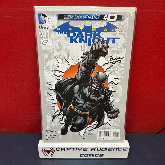 Batman: The Dark Knight, Vol. 2 #0 - Signed David Finch - NM