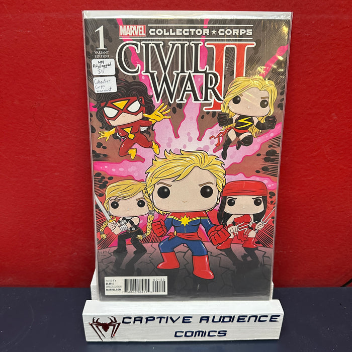 Civil War II #1 - Polybagged - Collector Corps Variant - NM