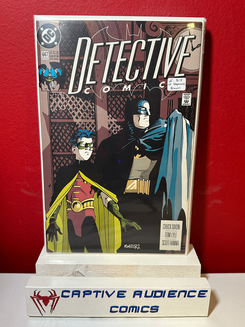 Detective Comics, Vol. 1 #647 - 1st Stephanie Brown - VF-