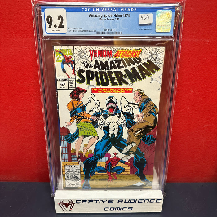 Amazing Spider-Man, The Vol. 1 #374 - CGC 9.2
