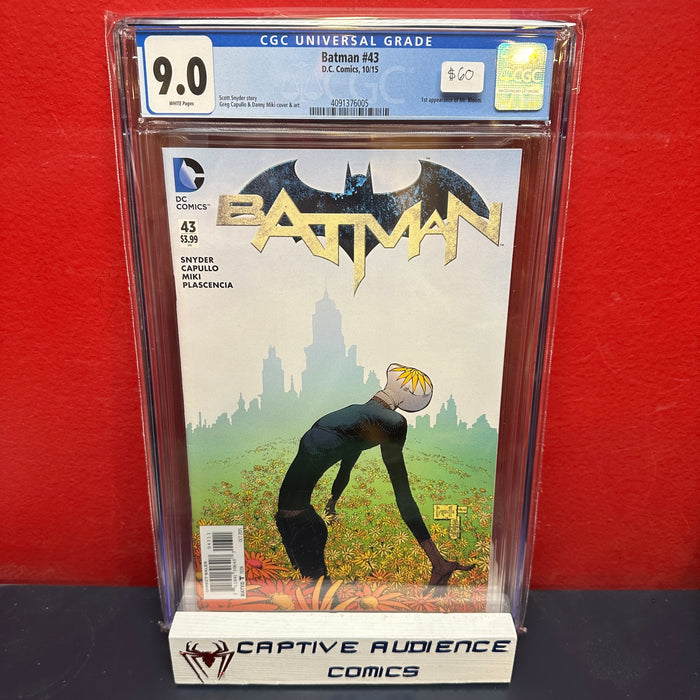 Batman, Vol. 2 #43 - 1st Mr. Bloom - CGC 9.0