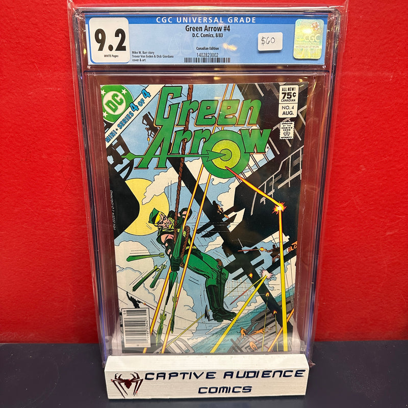 Green Arrow, Vol. 1 #4 - Newstand Edition CPV - CGC 9.2