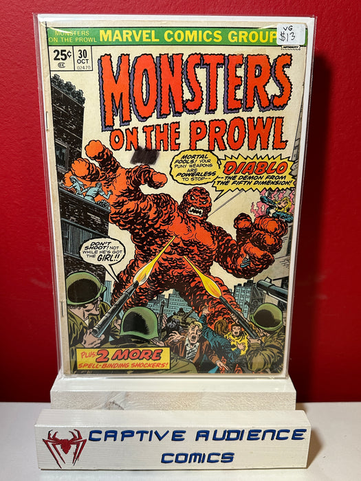 Monsters on the Prowl #30 - VG