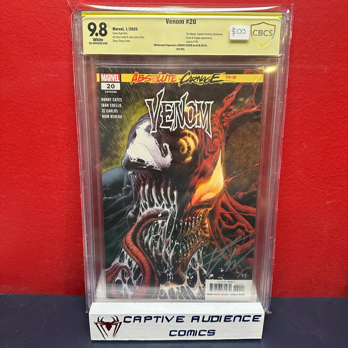 Venom, Vol. 4 #20 - Signed Donny Cates - CBCS 9.8 (Not CGC)