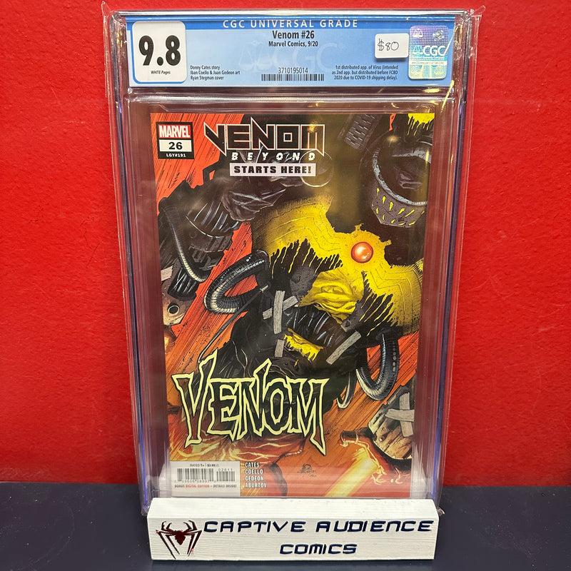 Venom, Vol. 4 #26 - 1st Virus Ryan Stegman Variant - CGC 9.8