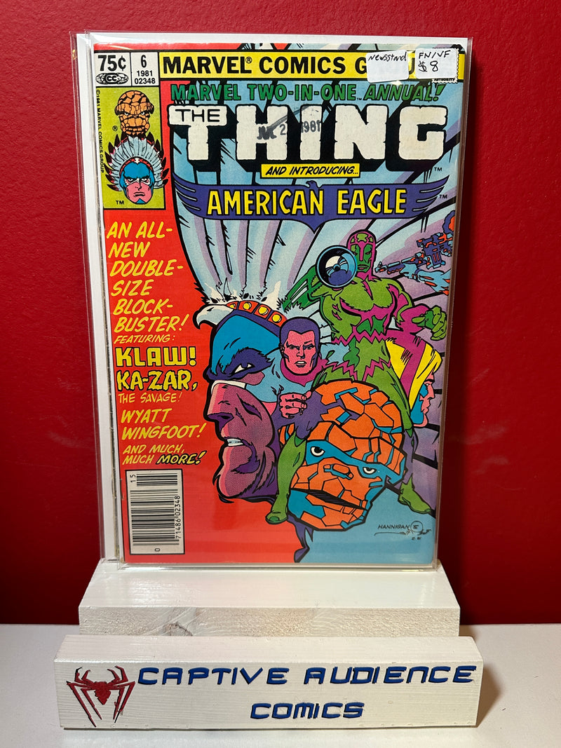 Thing, The Vol. 1 #6 - Newsstand - FN/VF