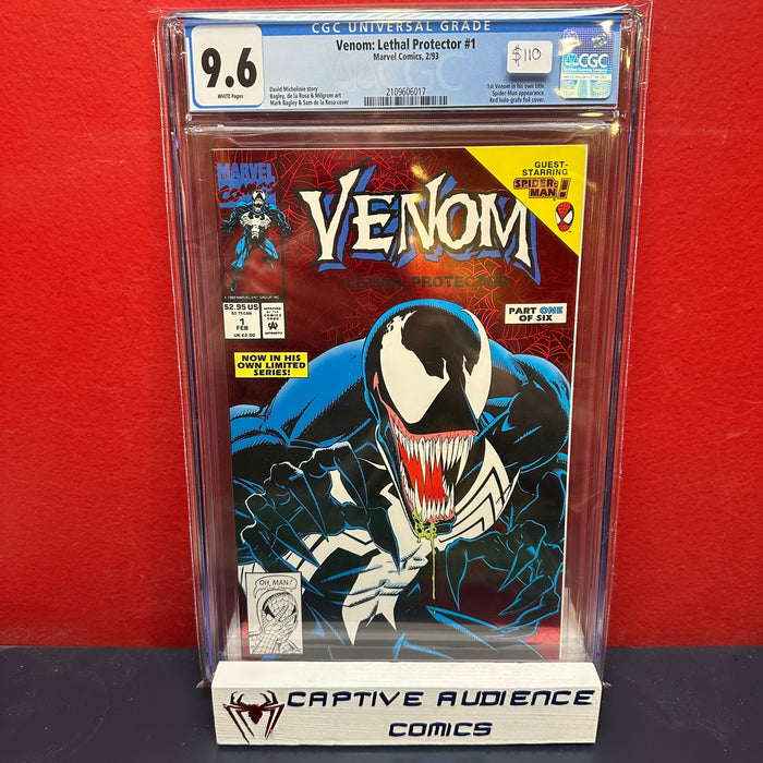 Venom: Lethal Protector #1 - Red Foil Cover - CGC 9.6