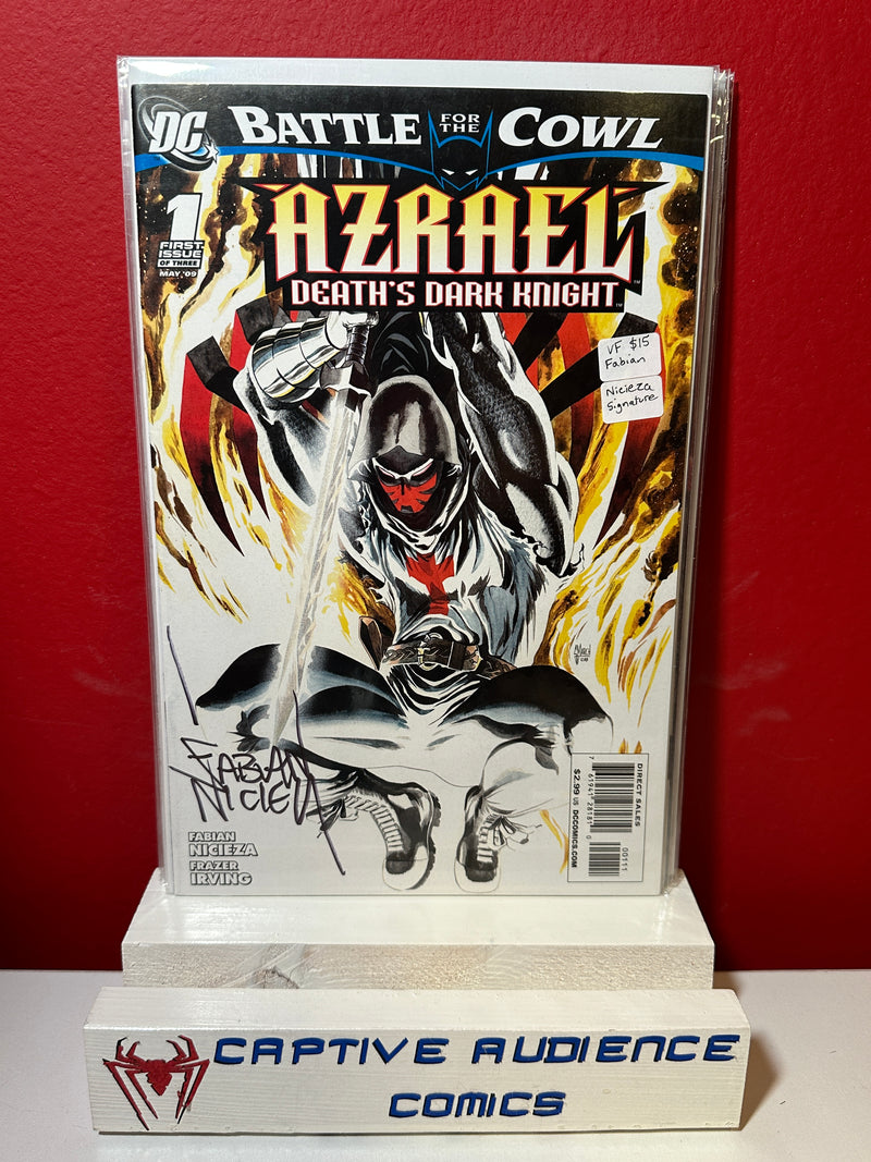 Batman: Battle for the Cowl #1 - Fabian Nicieza Signature - VF