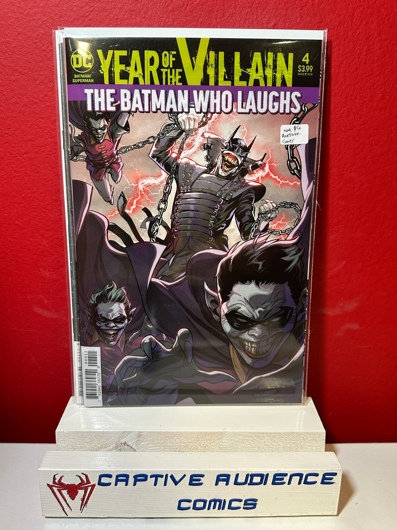 Year of the Villain: The Batman Who Laughs #4 - Acetate Cover - NM