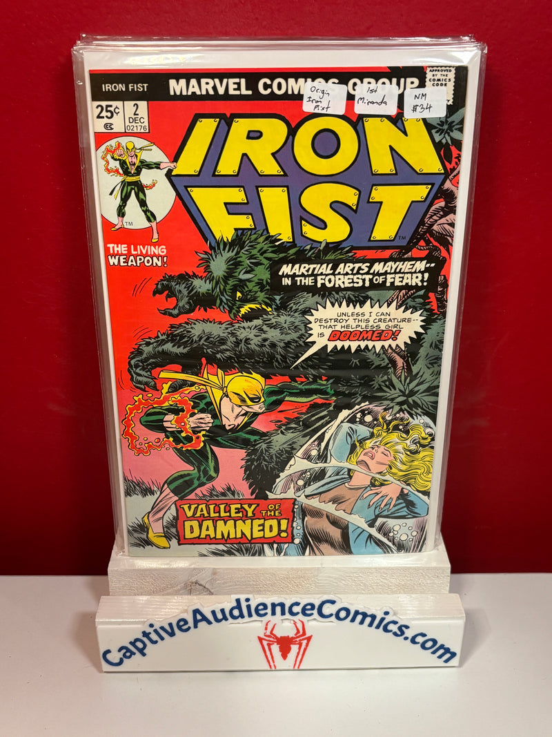 Iron Fist, Vol. 1 #2 - Origin Iron Fist - 1st Miranda - NM