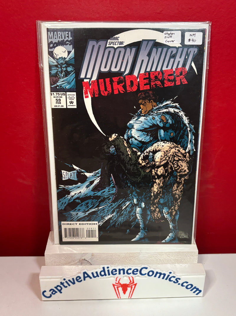 Marc Spector: Moon Knight #59 - Stephen Platt Cover - NM