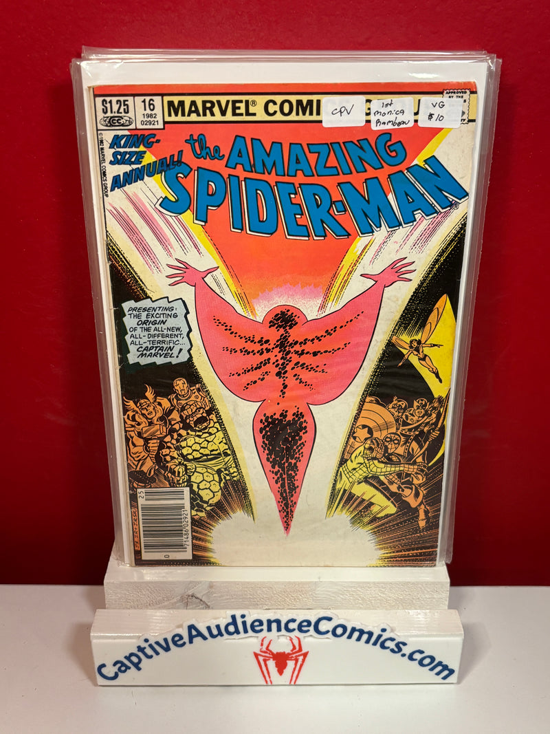Amazing Spider-Man, The Vol. 1 Annual #16 - CPV - 1st Monica Rambeau - VG