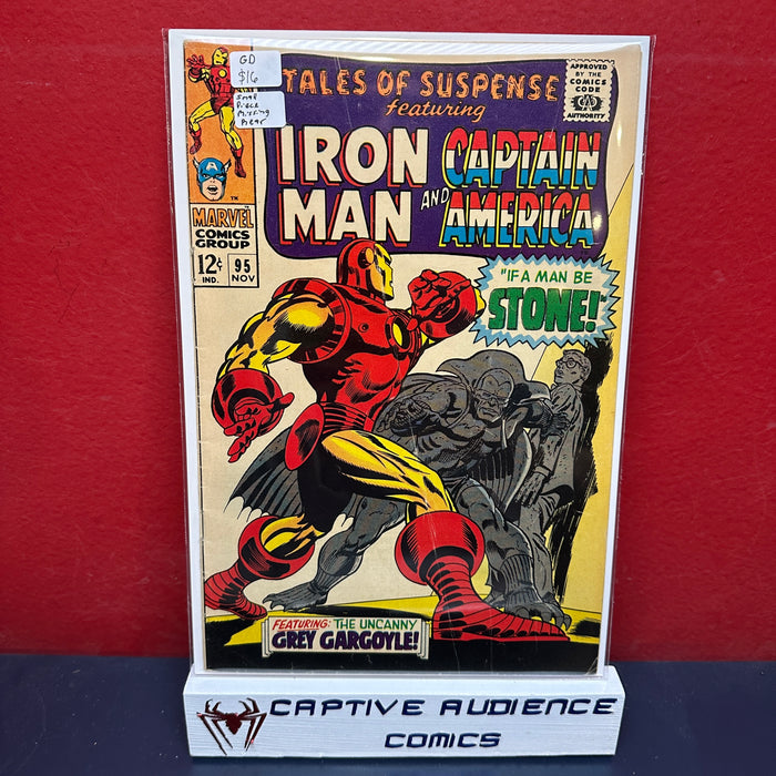 Tales of Suspense #95 - Small Piece Missing Rear - GD