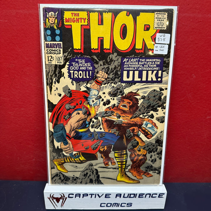 Thor, Vol. 1 #137 - 1st Ulik - VG