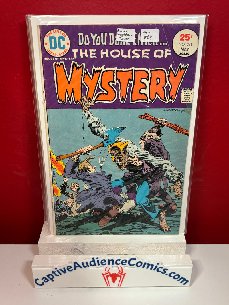 House of Mystery, Vol. 1 #231 - Bernie Wrightson Cover - VG-
