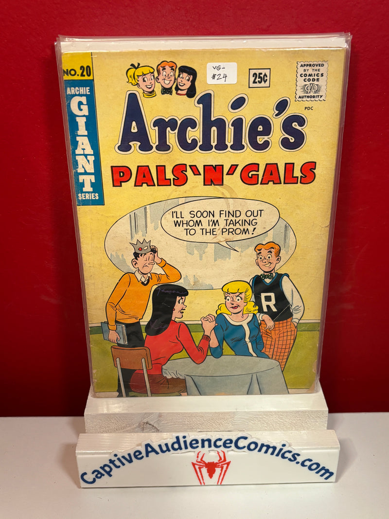 Archie's Pals 'N' Gals #20 - VG-