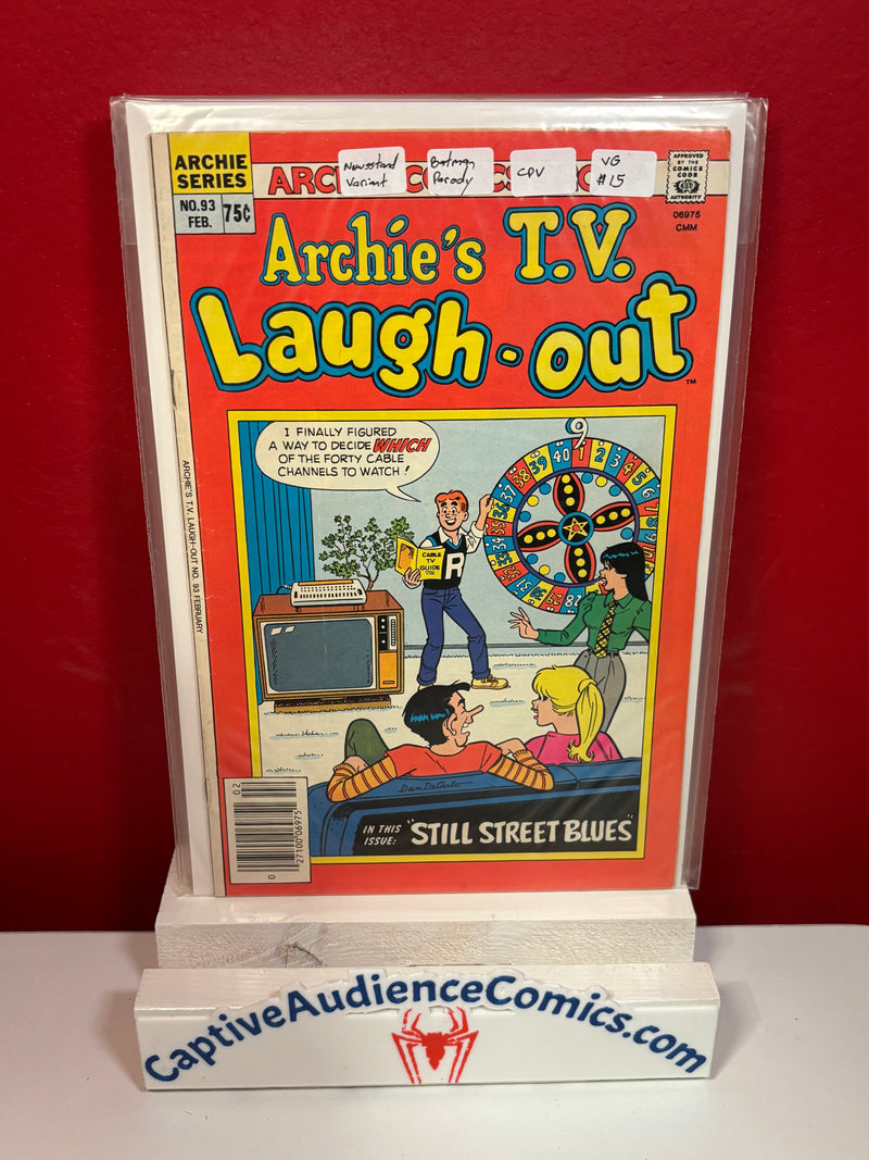 Archie's T.V. Laugh-Out #93 - CPV Newsstand Edition Batman Parody - VG