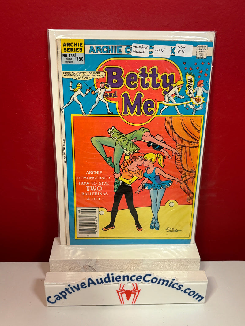 Betty and Me #135 - CPV Newsstand Edition - VG+